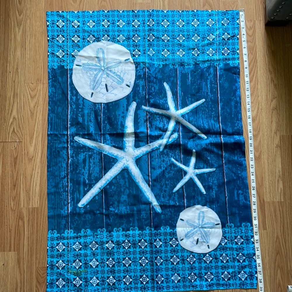 Rustic Beach Shell Garden Flag 28"x40"